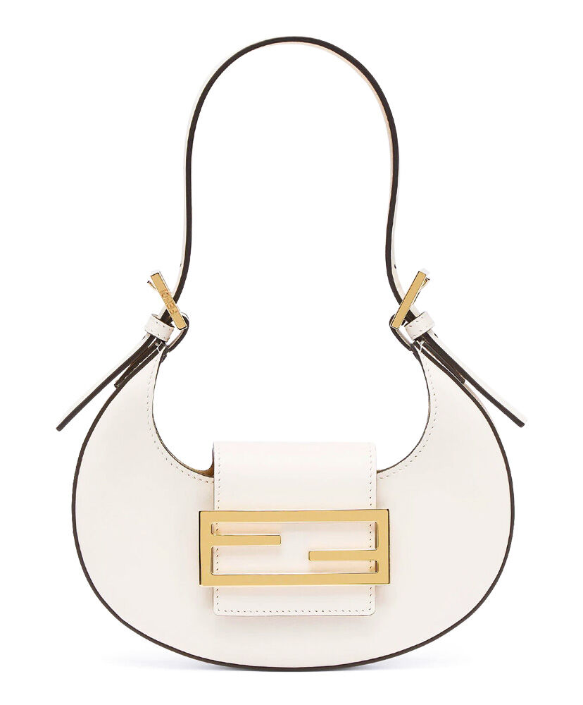 Fendi Cookie Mini Hobo Bag 8BS065 White